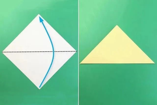 幼儿折纸手工简单：草帽的折叠方法