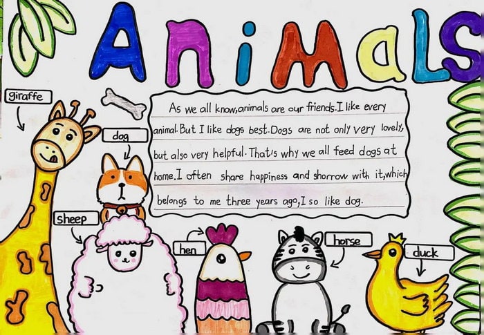 1～6年级英语手抄报