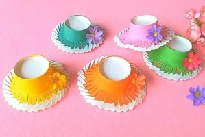 纸杯简单手工制作编织小帽子(步骤图解)