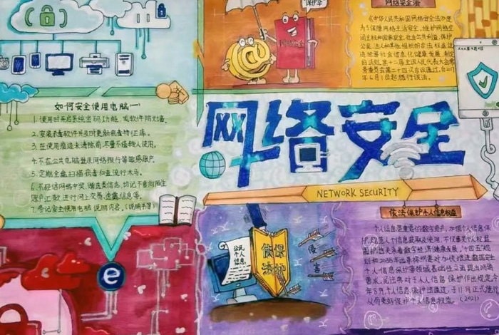1～3年级网络安全手抄报图片及内容