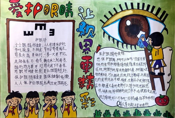 爱护眼睛手抄报图片及内容简单漂亮一等奖