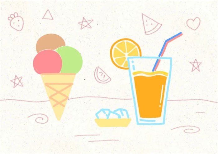 超容易画的夏日元素简笔画，包你学会不学废