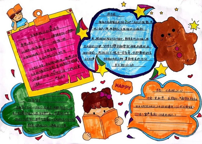 四大名著手抄报简单又好看