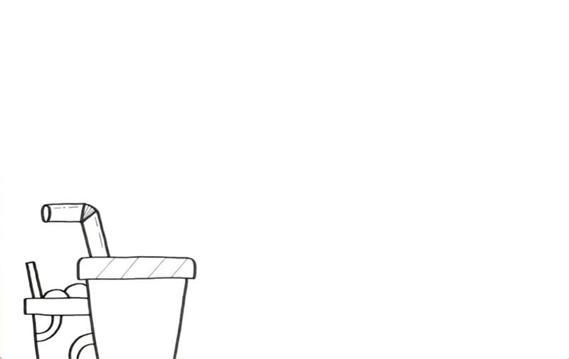 一款清凉的暑假生活手抄报图片教程