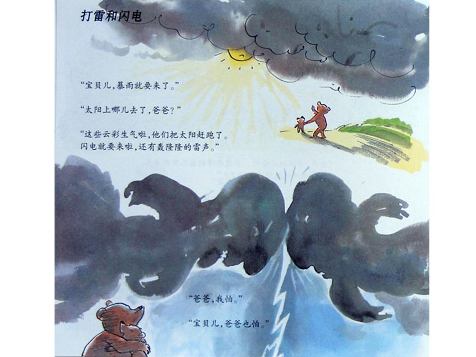 幼儿园绘本故事推荐《小熊和最好的爸爸4-看世界》