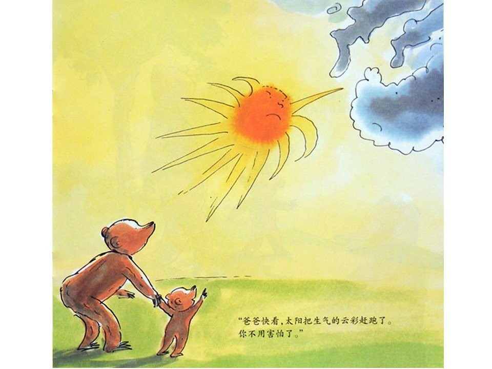 幼儿园绘本故事推荐《小熊和最好的爸爸4-看世界》