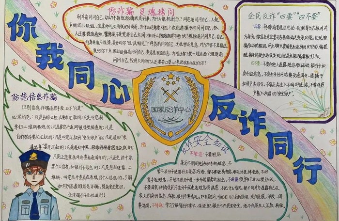 反诈骗手抄报图片
