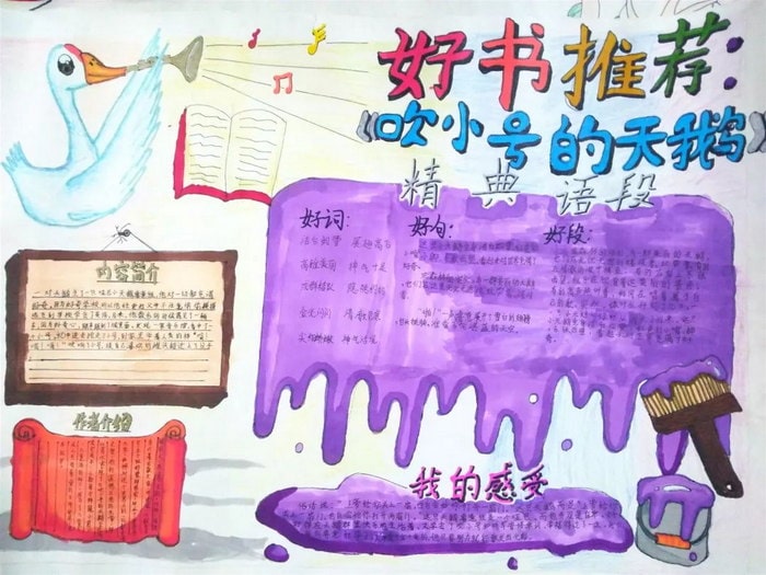 小学生好书推荐手抄报图片