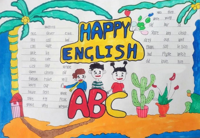 小学英语手抄报图片简单又漂亮