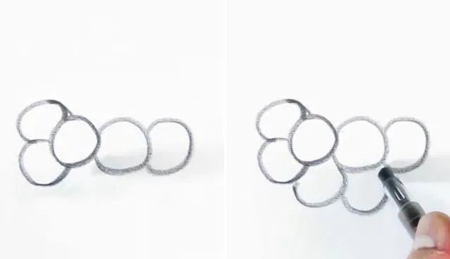 教小孩子一步一步画一串葡萄简笔画(步骤图解)