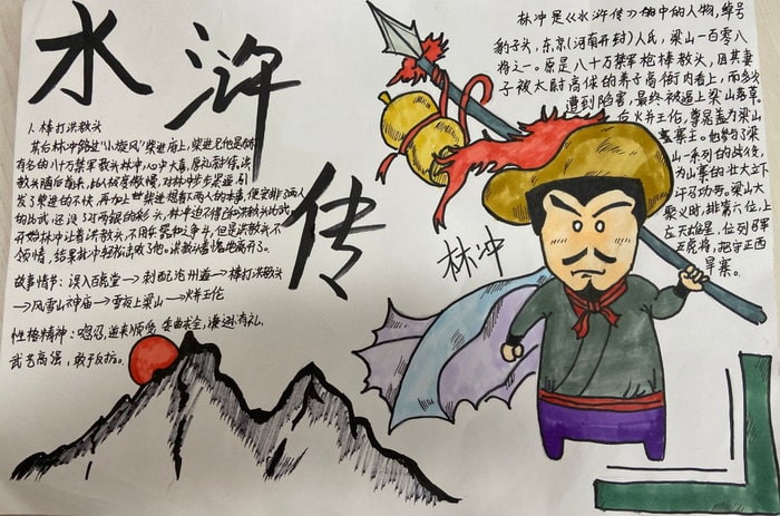 小学生水浒传手抄报图片及内容
