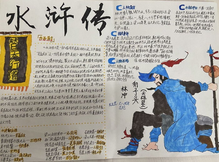 小学生水浒传手抄报图片及内容