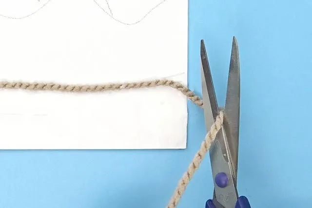 毛线粘贴画风景制作简单精美