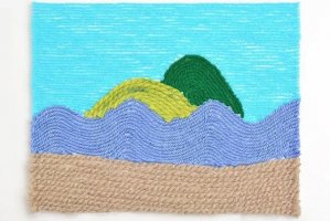 毛线粘贴画风景制作简单精美(步骤图解)