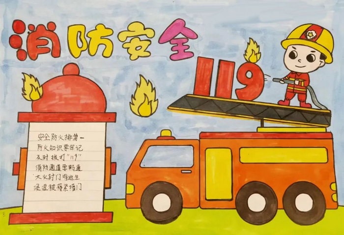 消防安全手抄报图片及内容简单又好看
