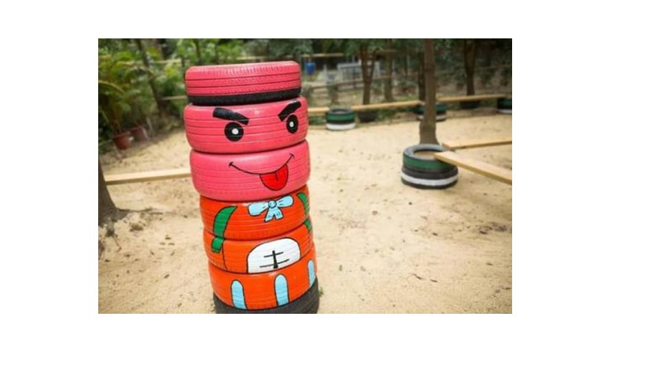 幼儿园中班美术教案：车轮滚滚