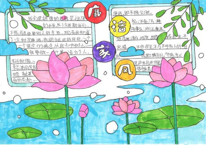 小学生清廉文化手抄报图片