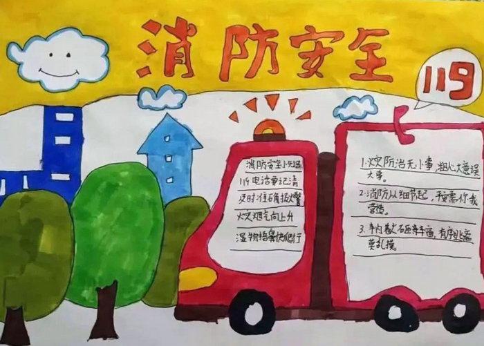 关于消防安全手抄报，儿童防火手抄报简单又漂亮