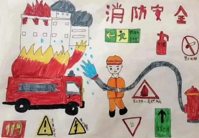 关于消防安全手抄报，儿童防火手抄报简单又漂亮