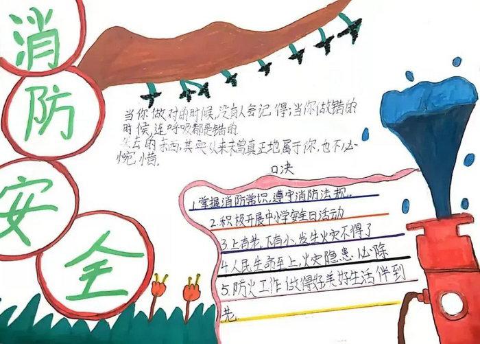 关于消防安全手抄报，儿童防火手抄报简单又漂亮