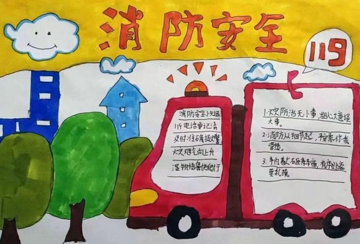 关于消防安全手抄报，儿童防火手抄报简单又漂亮