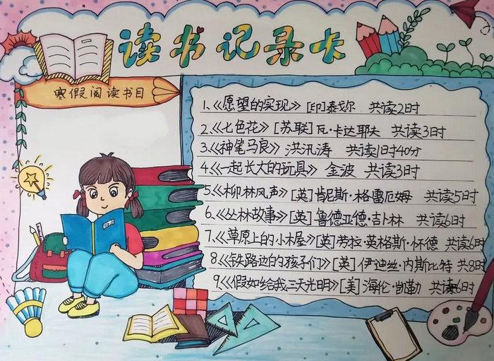 阅读小报的手抄报图片