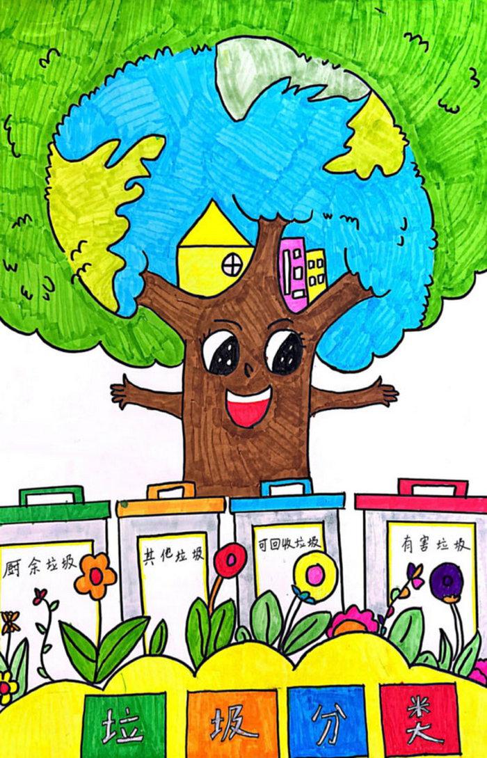 三年级垃圾分类手抄报图片及内容