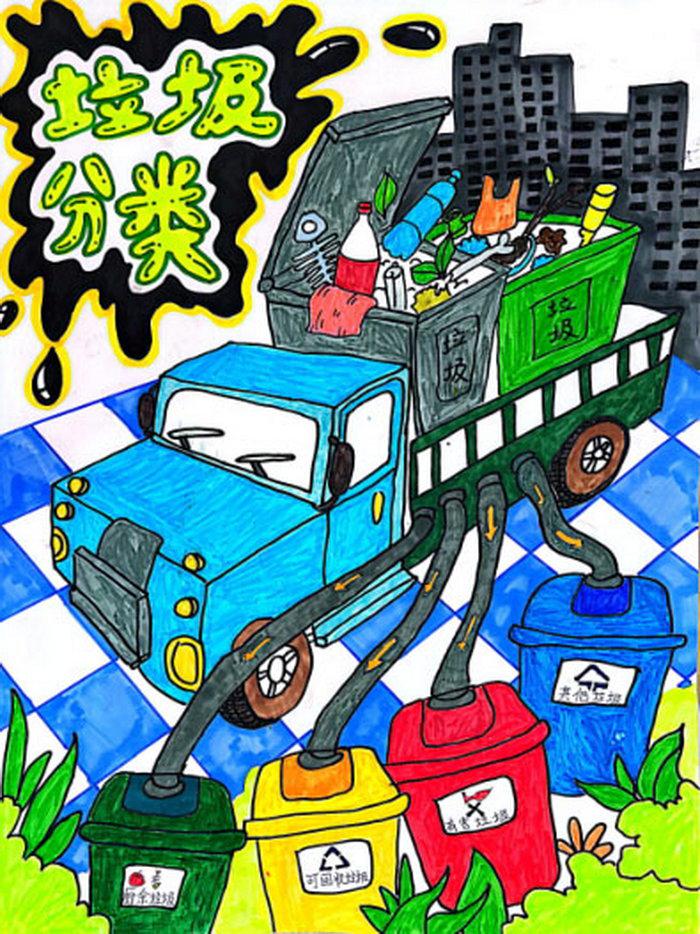 三年级垃圾分类手抄报图片及内容
