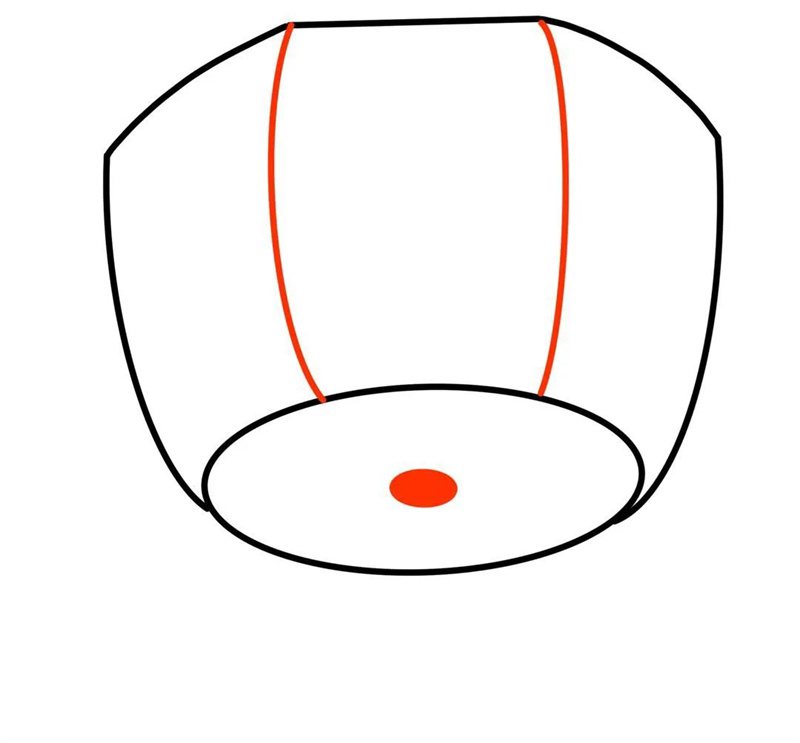 孔明灯简笔画图片步骤