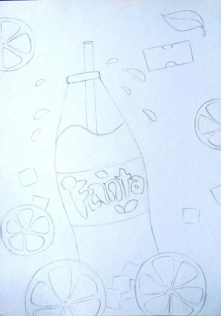 暑期少儿美术课程：夏日饮品（芬达）