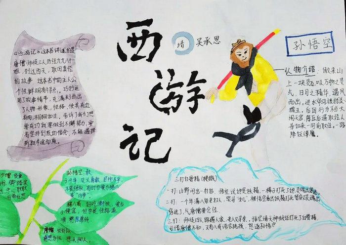 西游记手抄报图片简单又漂亮