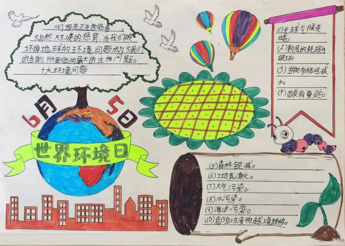 世界环境日手抄报图片简单又好看