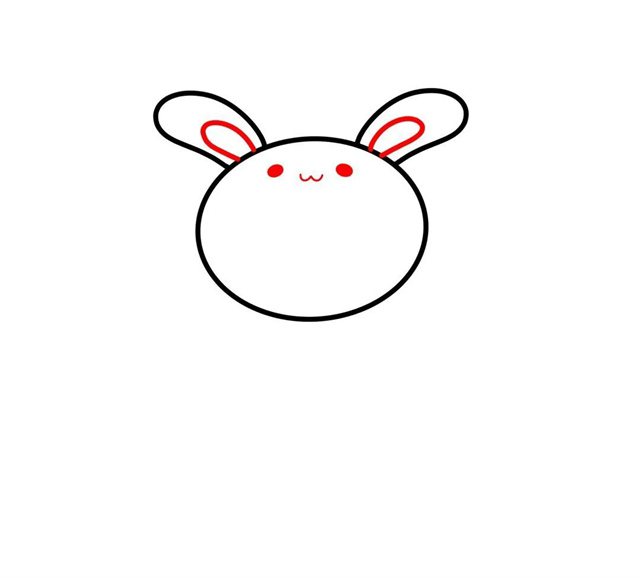 可爱的兔娃娃简笔画教程简单