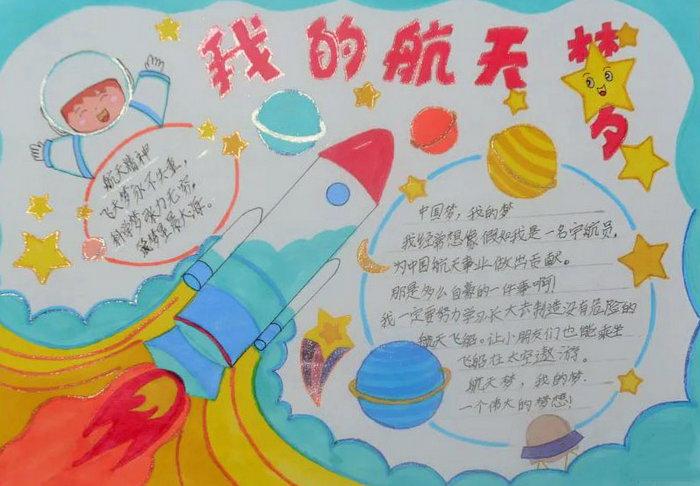 我的航天梦为主题的手抄报图片
