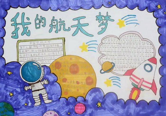 我的航天梦为主题的手抄报图片