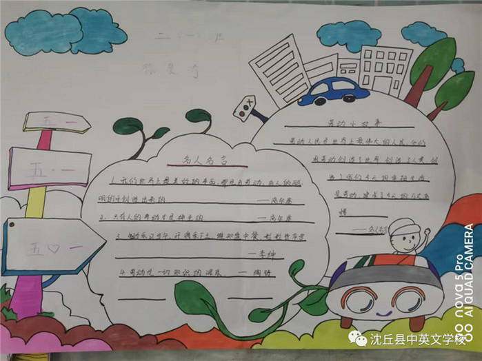 一二三年级劳动节手抄报图片及内容