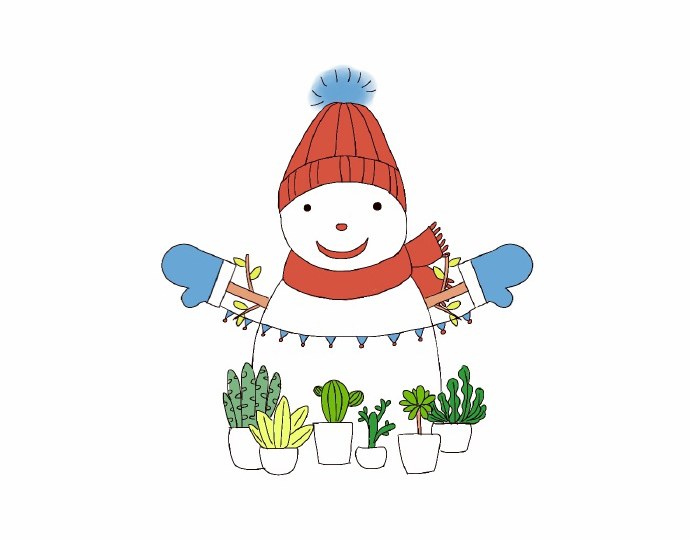 雪人简笔画简单的儿童简笔画教程