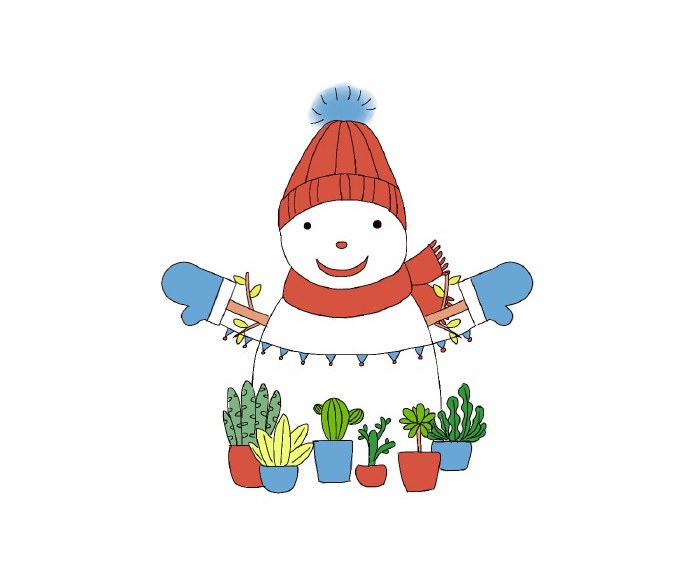 雪人简笔画简单的儿童简笔画教程