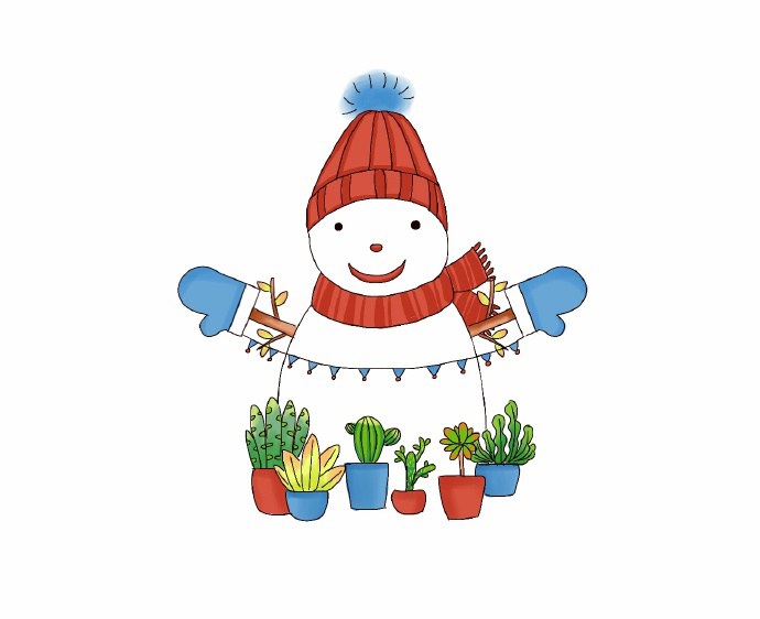 雪人简笔画简单的儿童简笔画教程