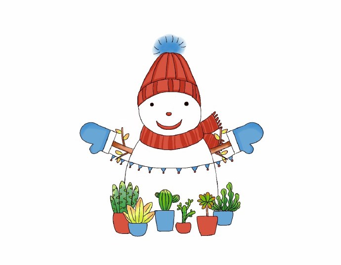 雪人简笔画简单的儿童简笔画教程