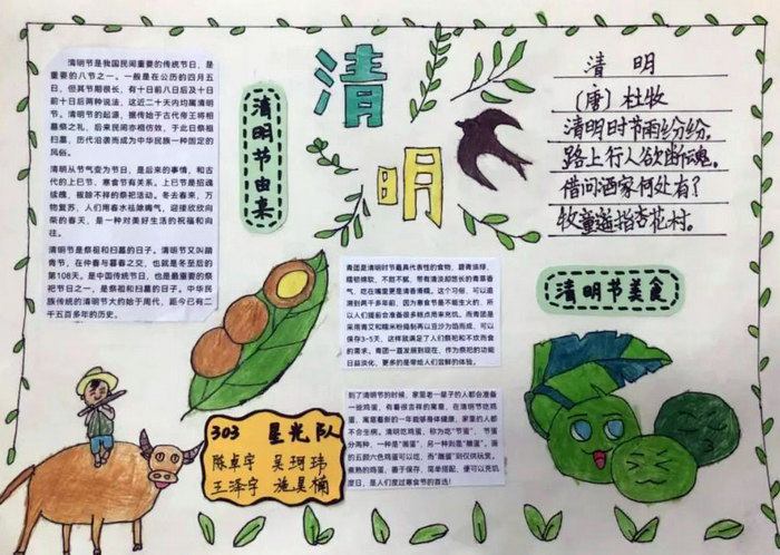 三年级传统节日手抄报简单又漂亮