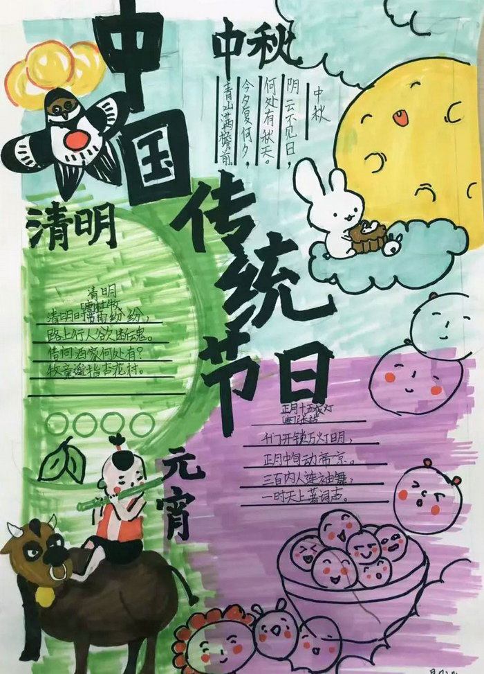 三年级传统节日手抄报简单又漂亮