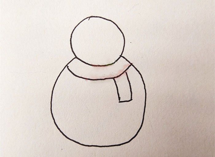 雪人怎么画好看又简单，冬天的雪人简笔画图片