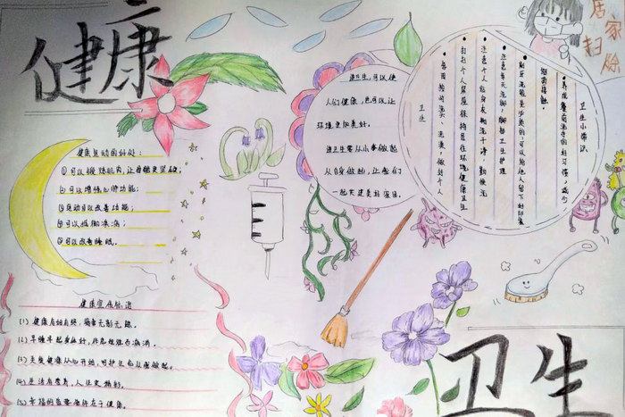 1～3年级爱国卫生手抄报