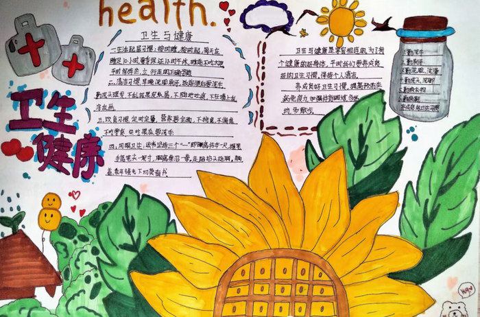 1～3年级爱国卫生手抄报