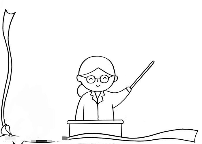 我心目中的老师教师节手抄报