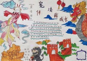 宪法伴我成长手抄报好看漂亮（精选9张）