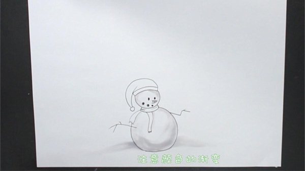 雪人简笔画怎么画教程
