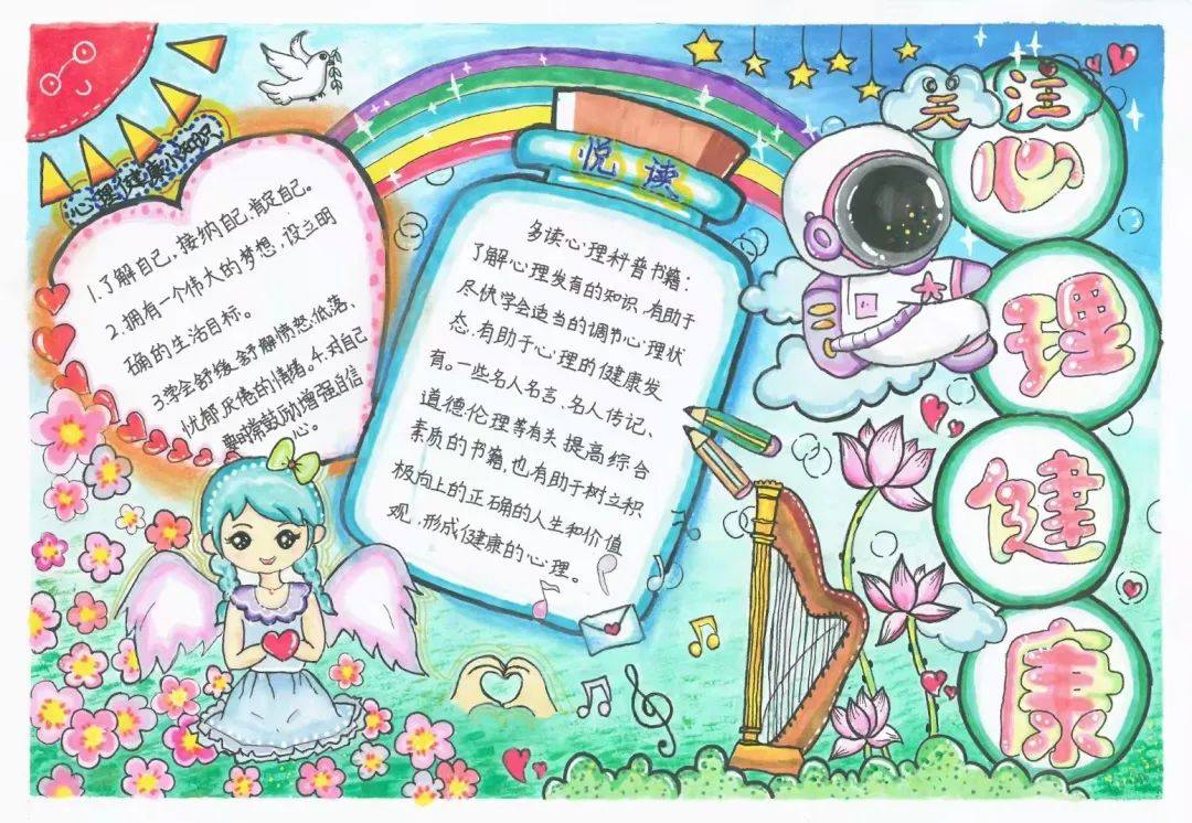 小学生心理健康手抄报图片