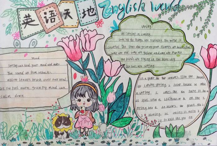 小学英语手抄报图片简单又漂亮